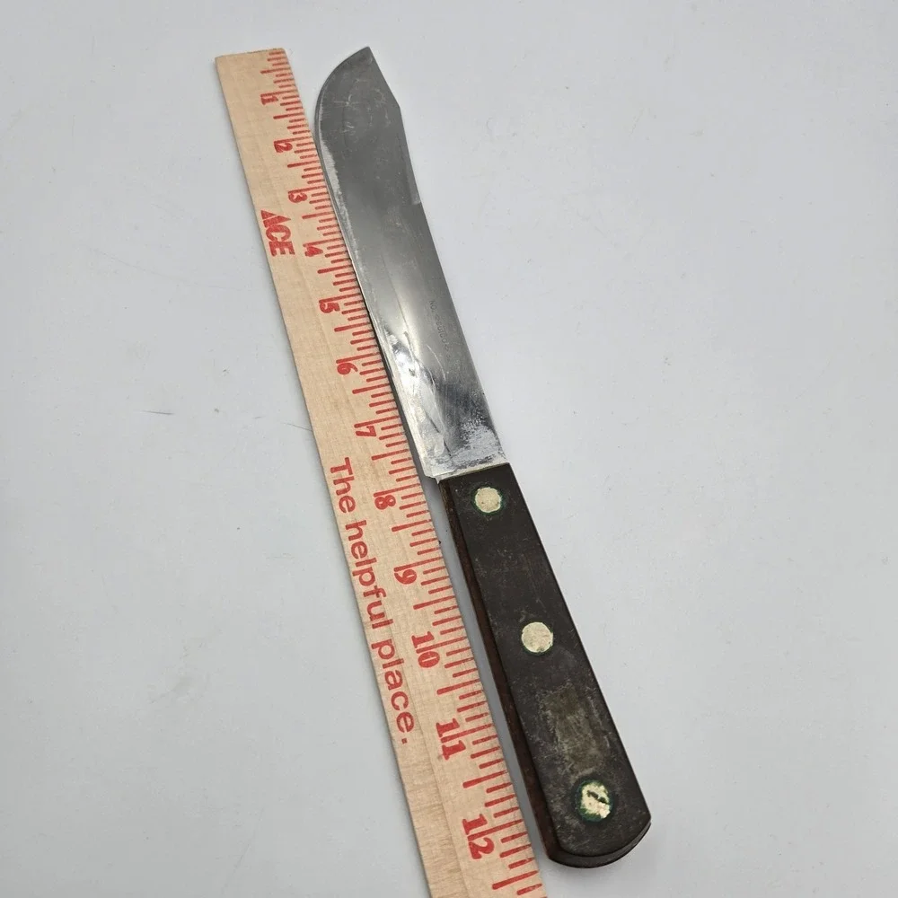 Vintage CUTCO Set 32 & 37 Knife & Carving Fork Classic Brown Wood Handles